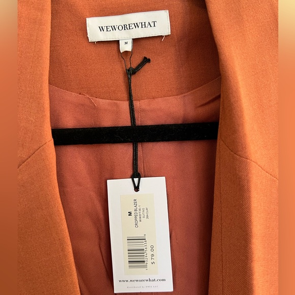 WeWoreWhat Cropped Blazer in Clay - Picture 7 of 8